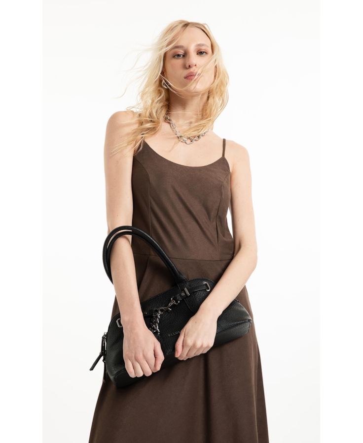 Bolsa Bag Belt Shoulder Marie Ellus Preto