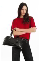 Bolsa Baguette Bag Kaya Ellus Preto