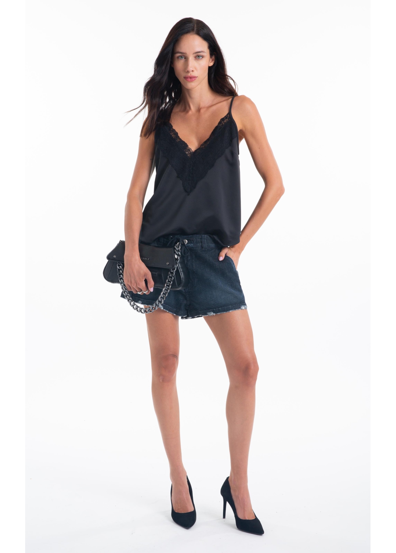 Bolsa Biker Racing Ii Sholder Bag Ellus Preto