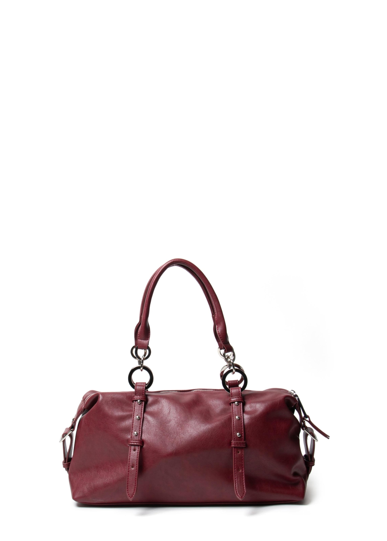 Bolsa Bowling Bag Nelina Ellus Vinho