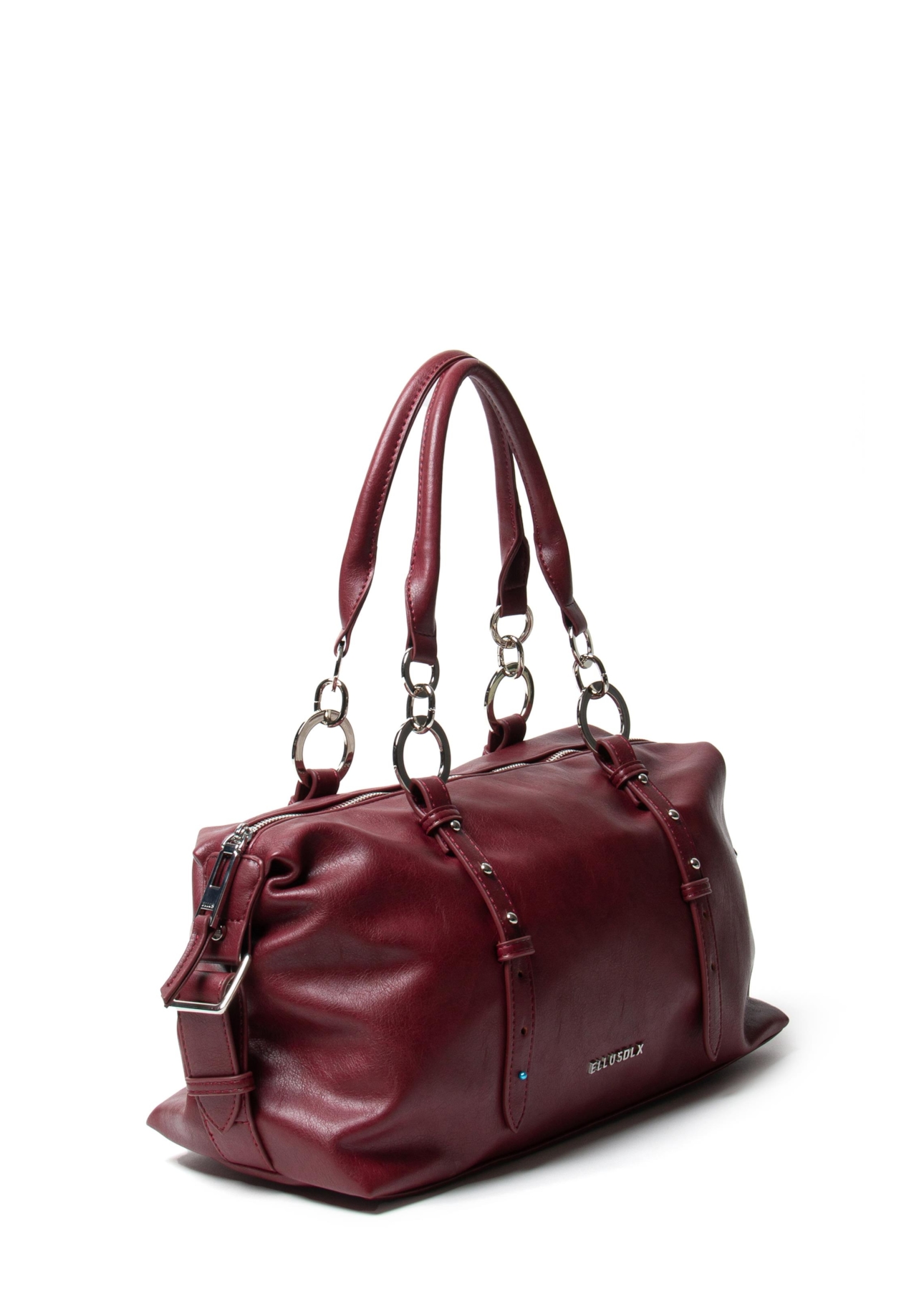 Bolsa Bowling Bag Nelina Ellus Vinho