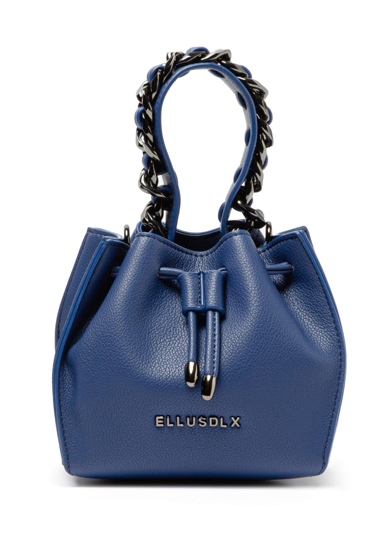 Bolsa Bucket Bag Apple Leather Azul Bic