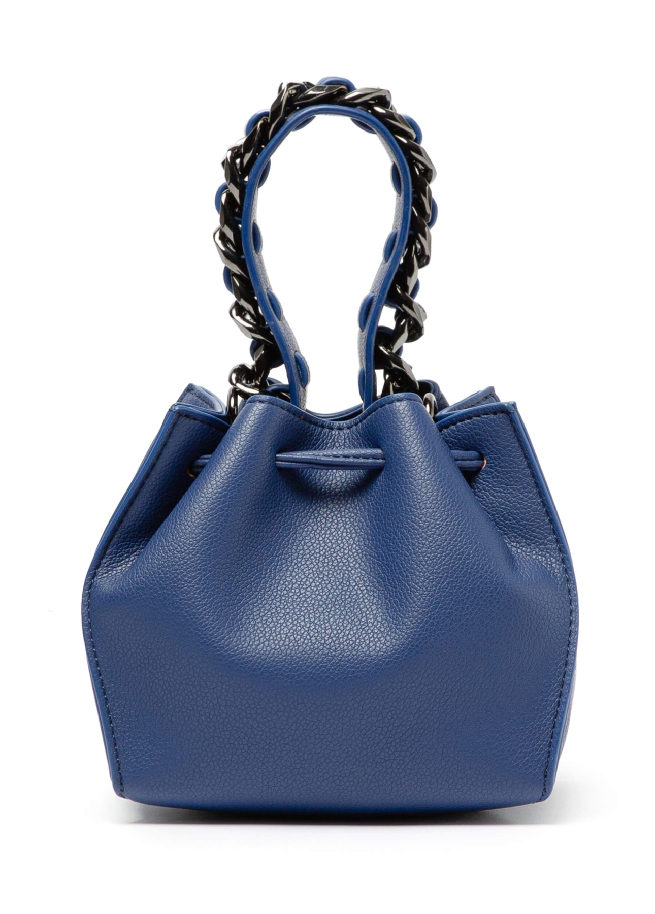 Bolsa Bucket Bag Apple Leather Azul Bic