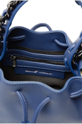 Bolsa Bucket Bag Apple Leather Azul Bic