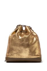 Bolsa Bucket Bag Faux Ellus Cobre