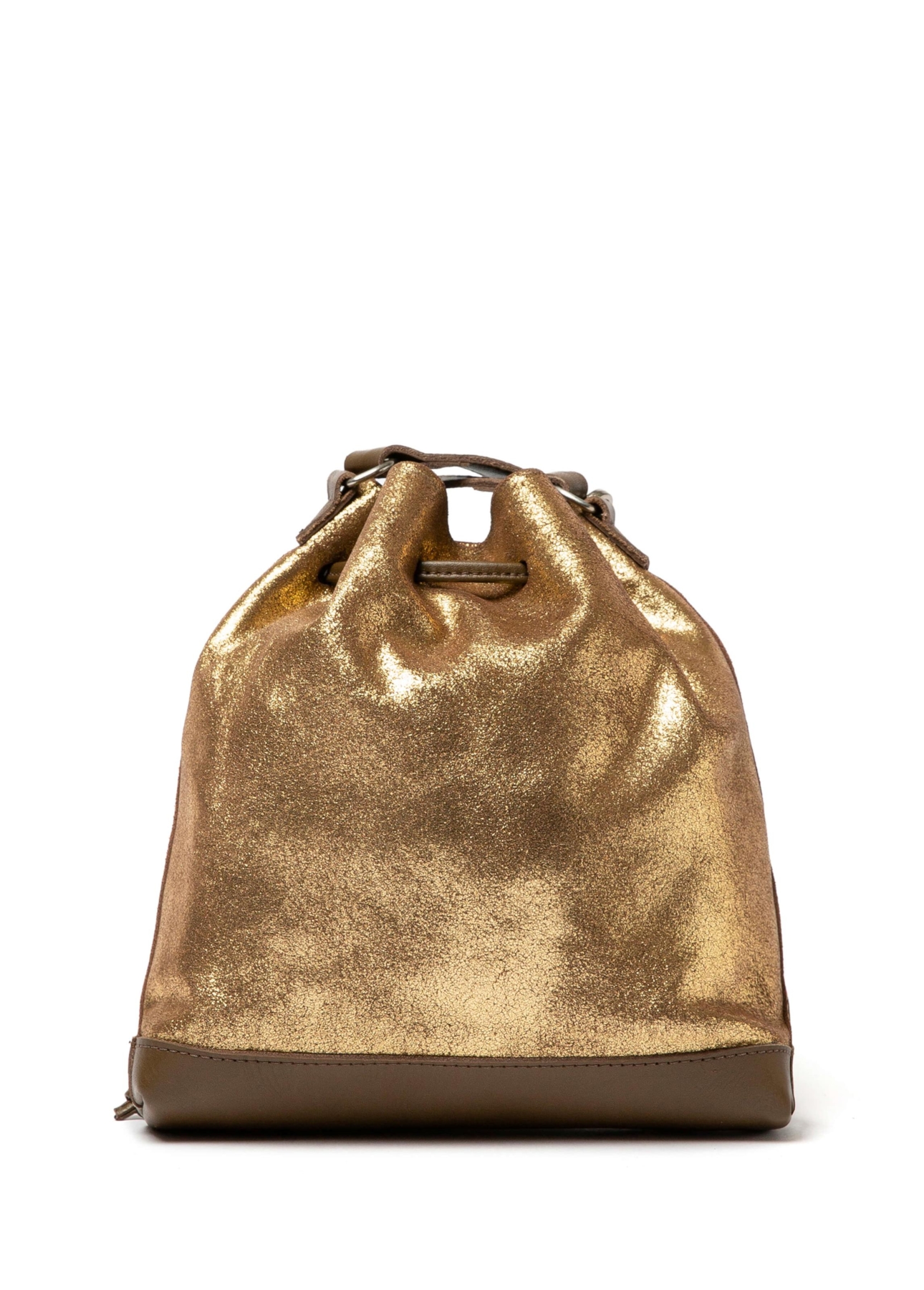 Bolsa Bucket Bag Faux Ellus Cobre