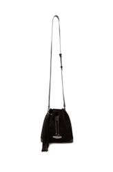 Bolsa Bucket Bag Faux Ellus Preto