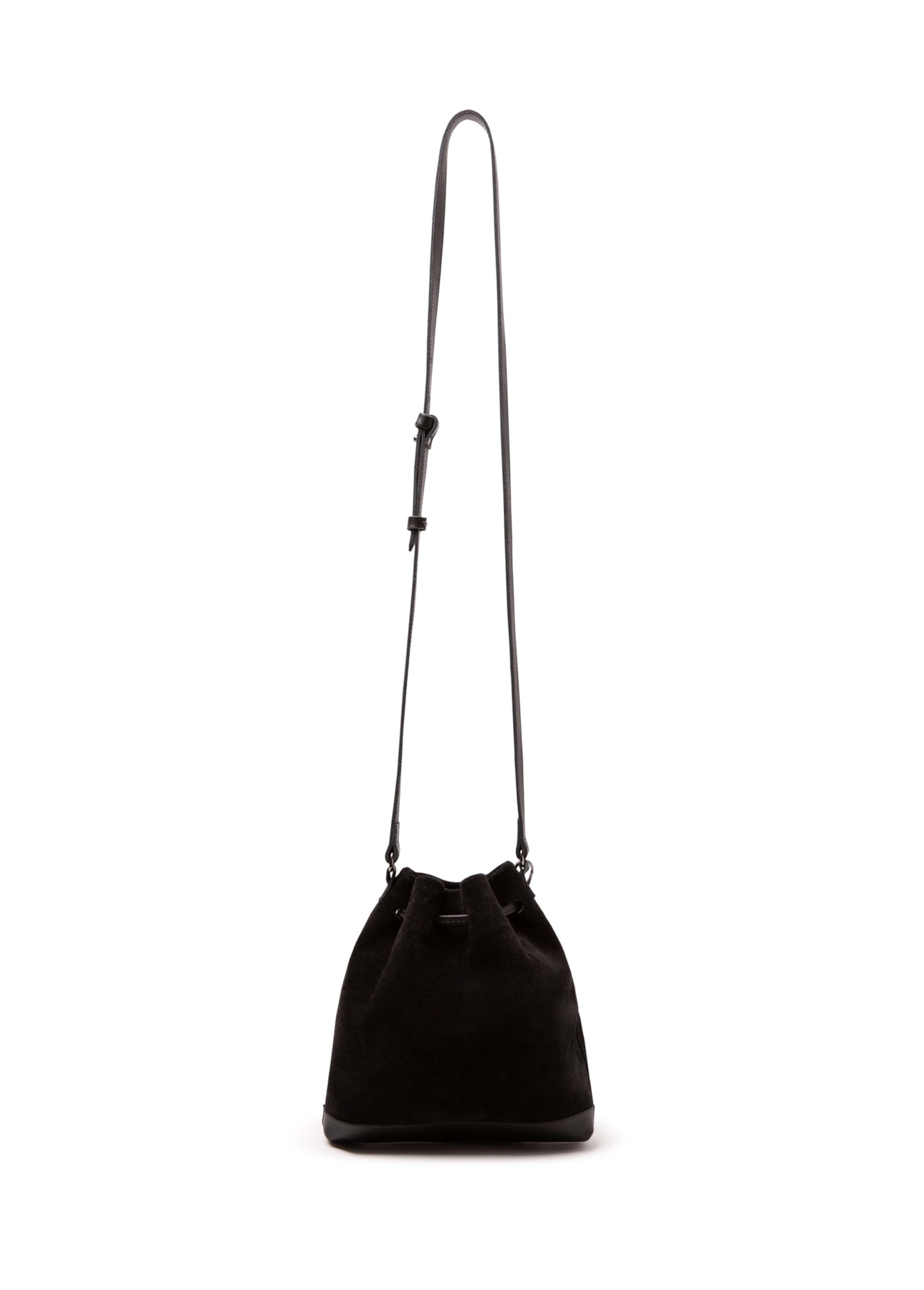 Bolsa Bucket Bag Faux Ellus Preto