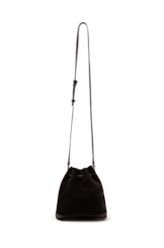 Bolsa Bucket Bag Faux Ellus Preto