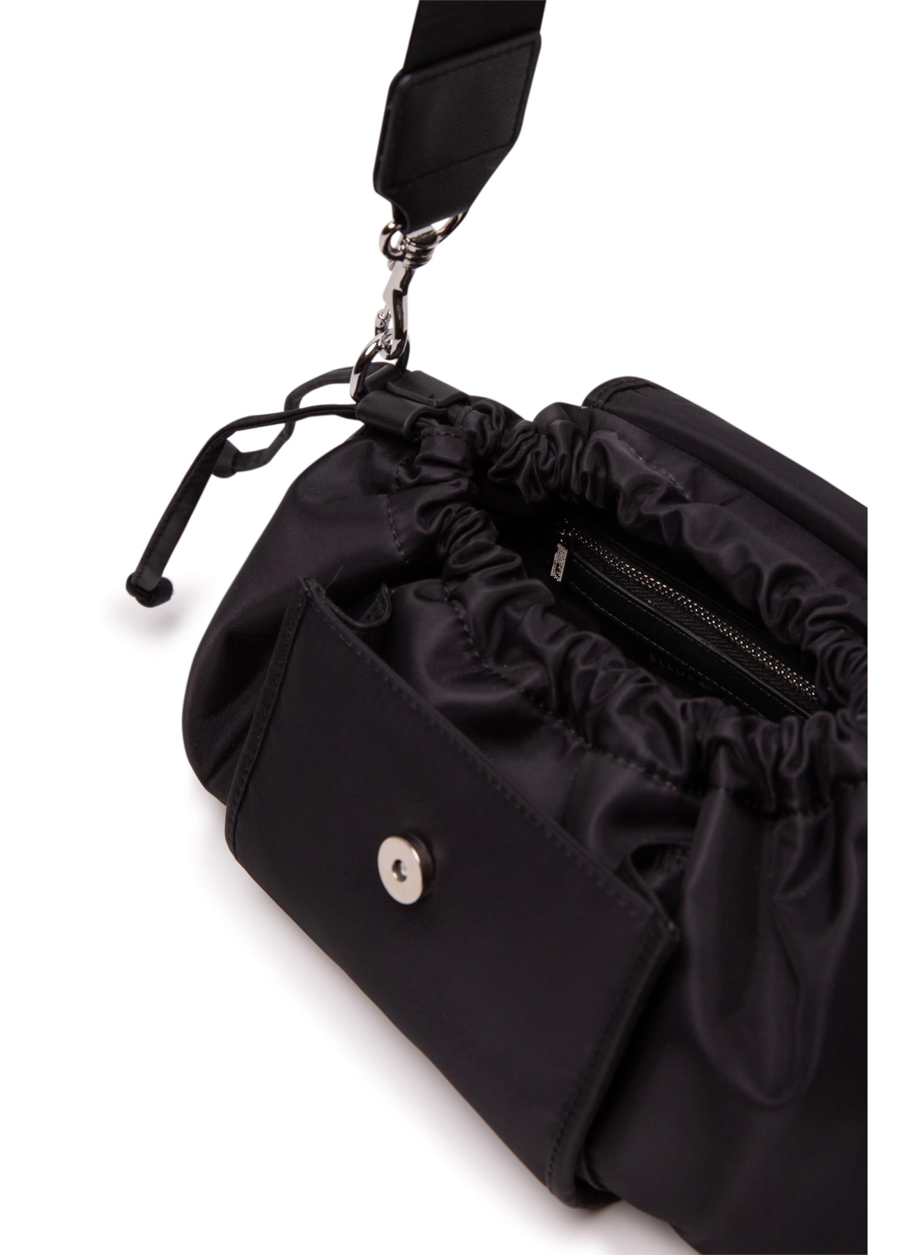Bolsa Bucket Bag Nylon Crim Preto