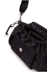 Bolsa Bucket Bag Nylon Crim Preto