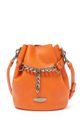 Bolsa Bucket Bag Soft Floater Ellus Laranja
