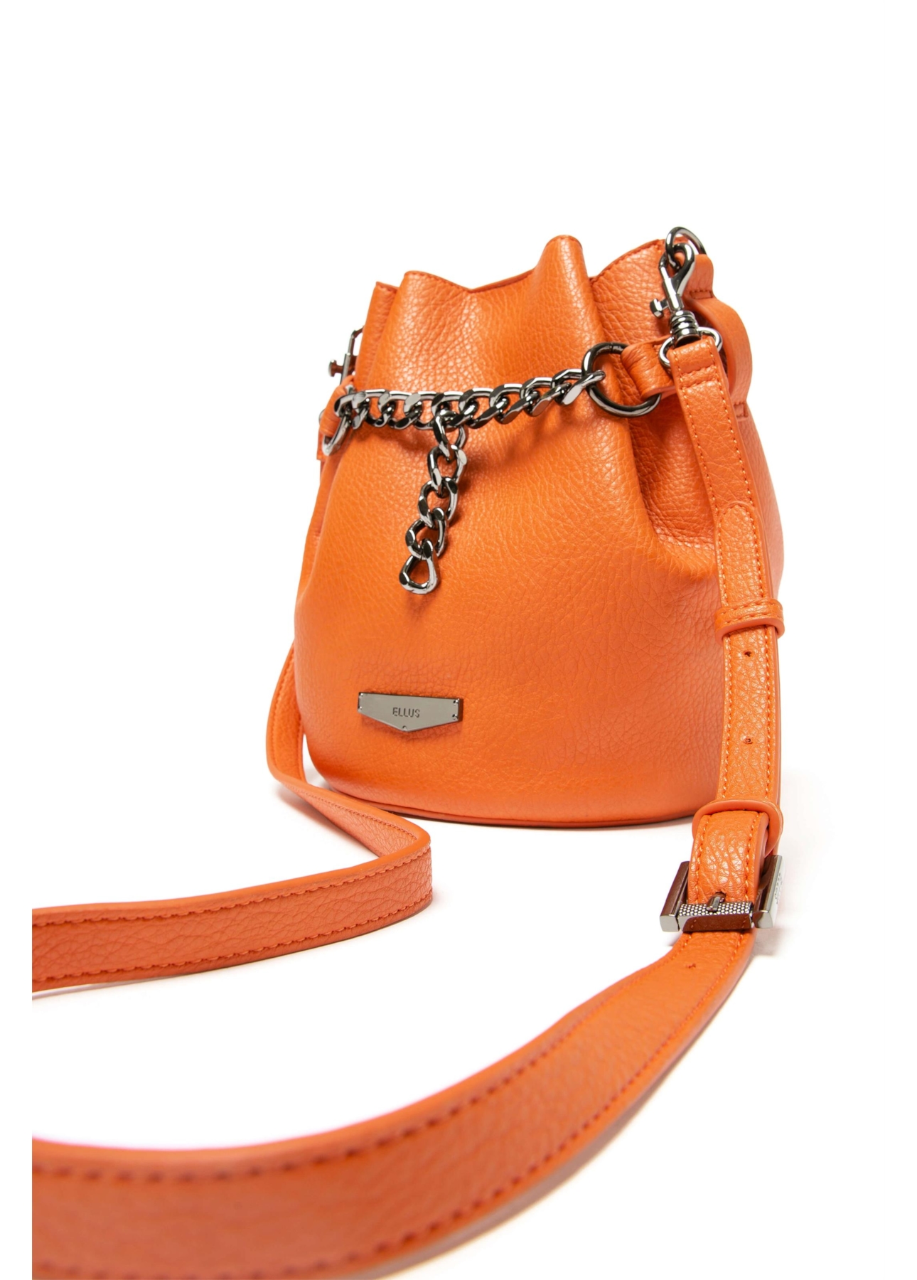 Bolsa Bucket Bag Soft Floater Ellus Laranja