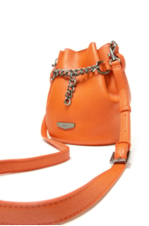 Bolsa Bucket Bag Soft Floater Ellus Laranja