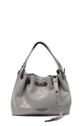 Bolsa Bucket Bag Steph Ellus Cinza Claro