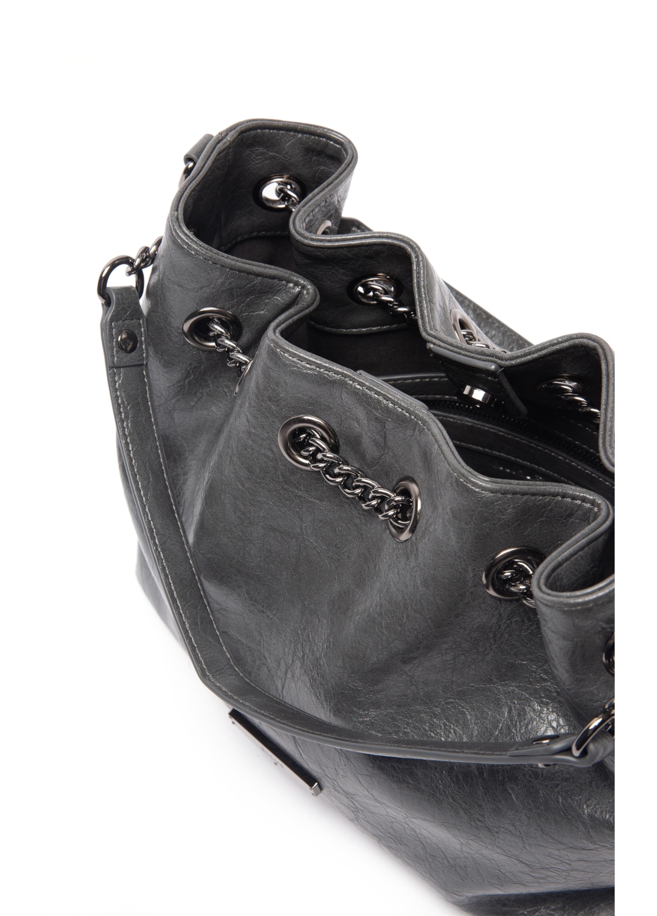 Bolsa Bucket Bag Steph Ellus Grafite