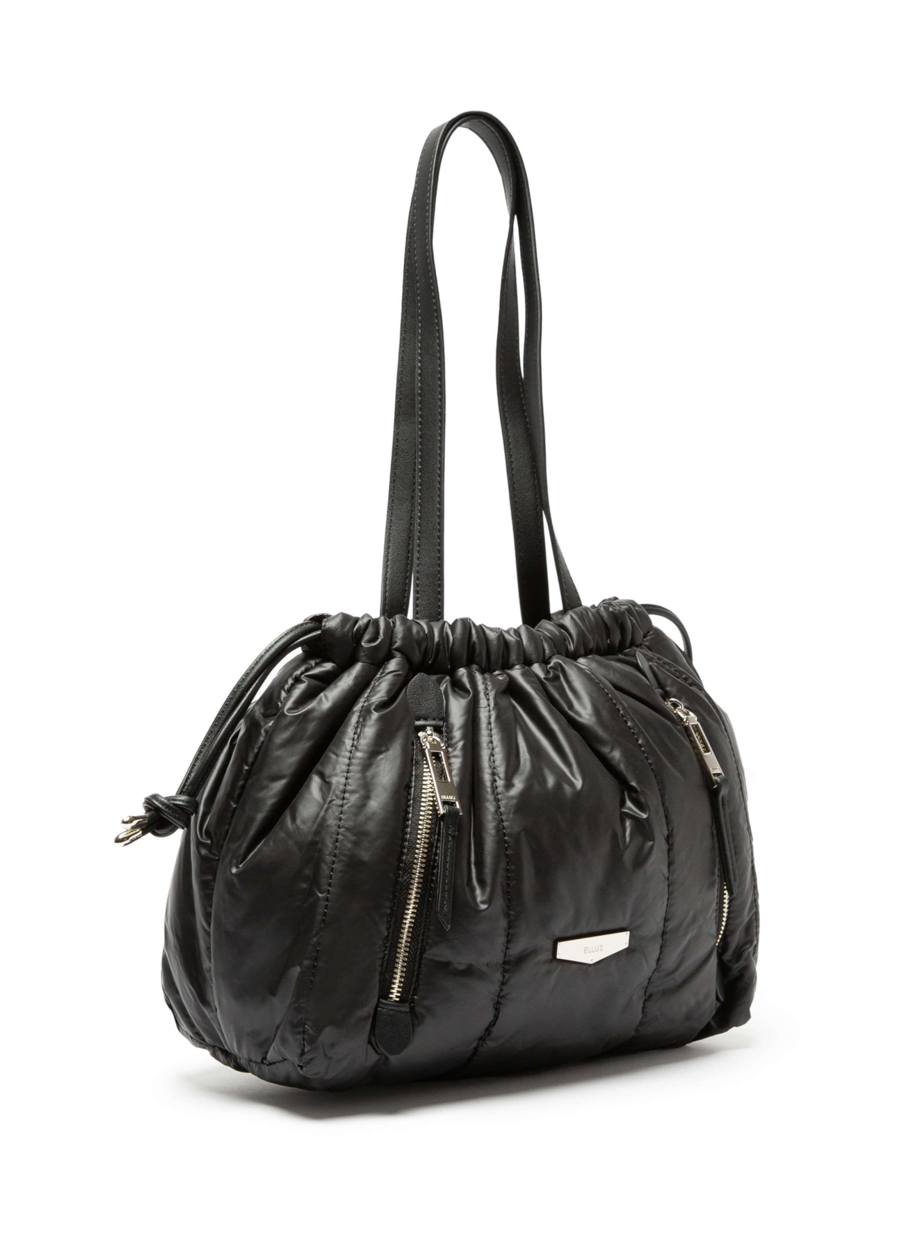 Bolsa Bucket Nylon Puffer Ellus Preto