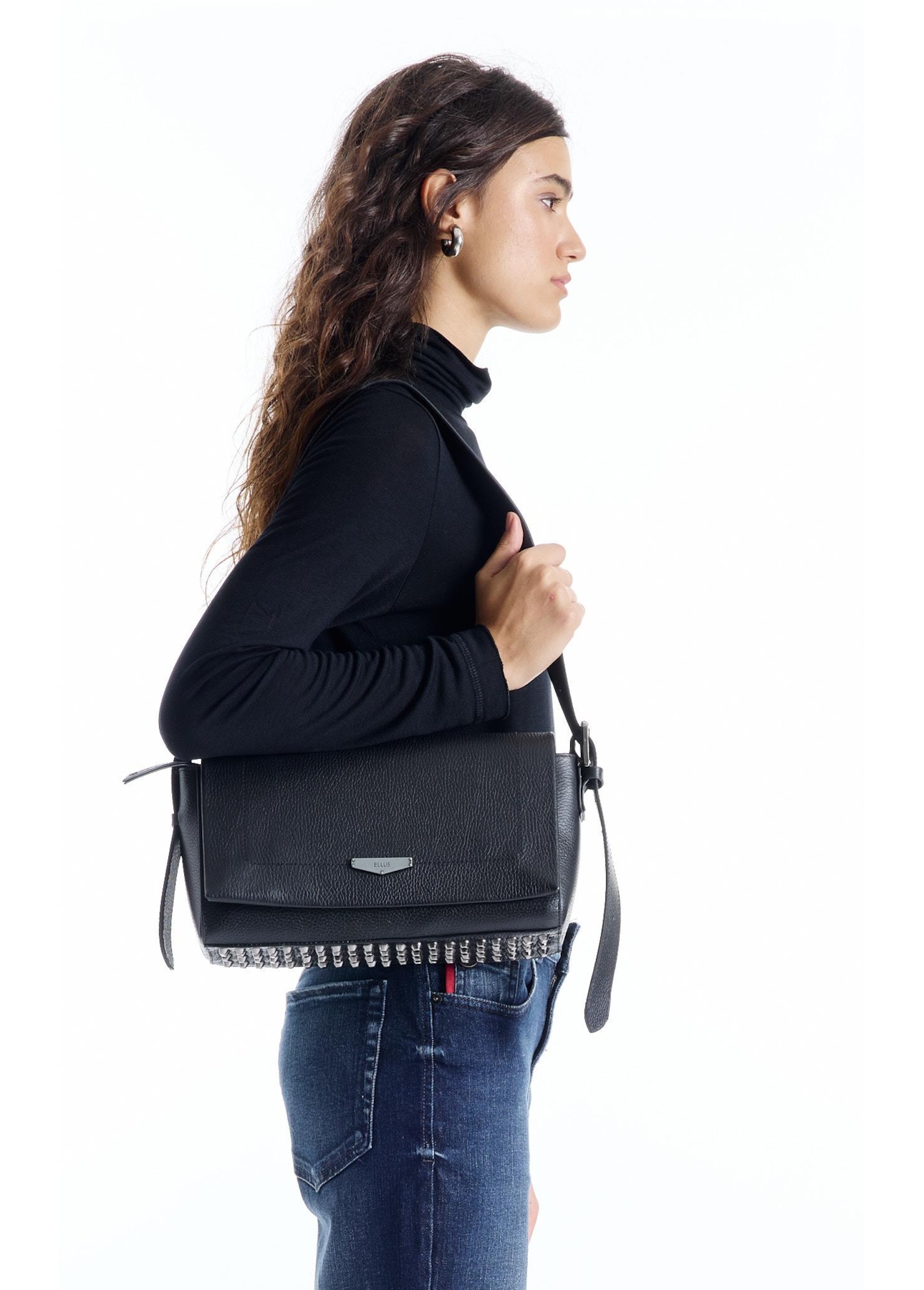 Bolsa Callie Leather Bag Preto