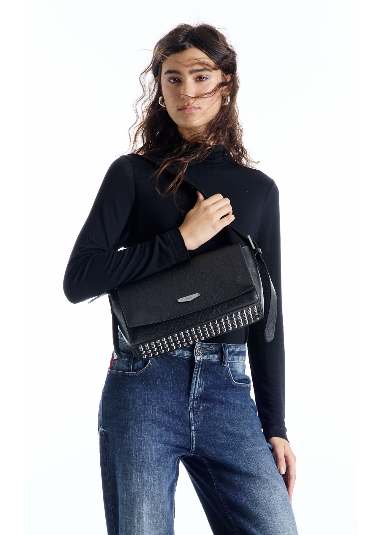 Bolsa Callie Leather Bag Preto