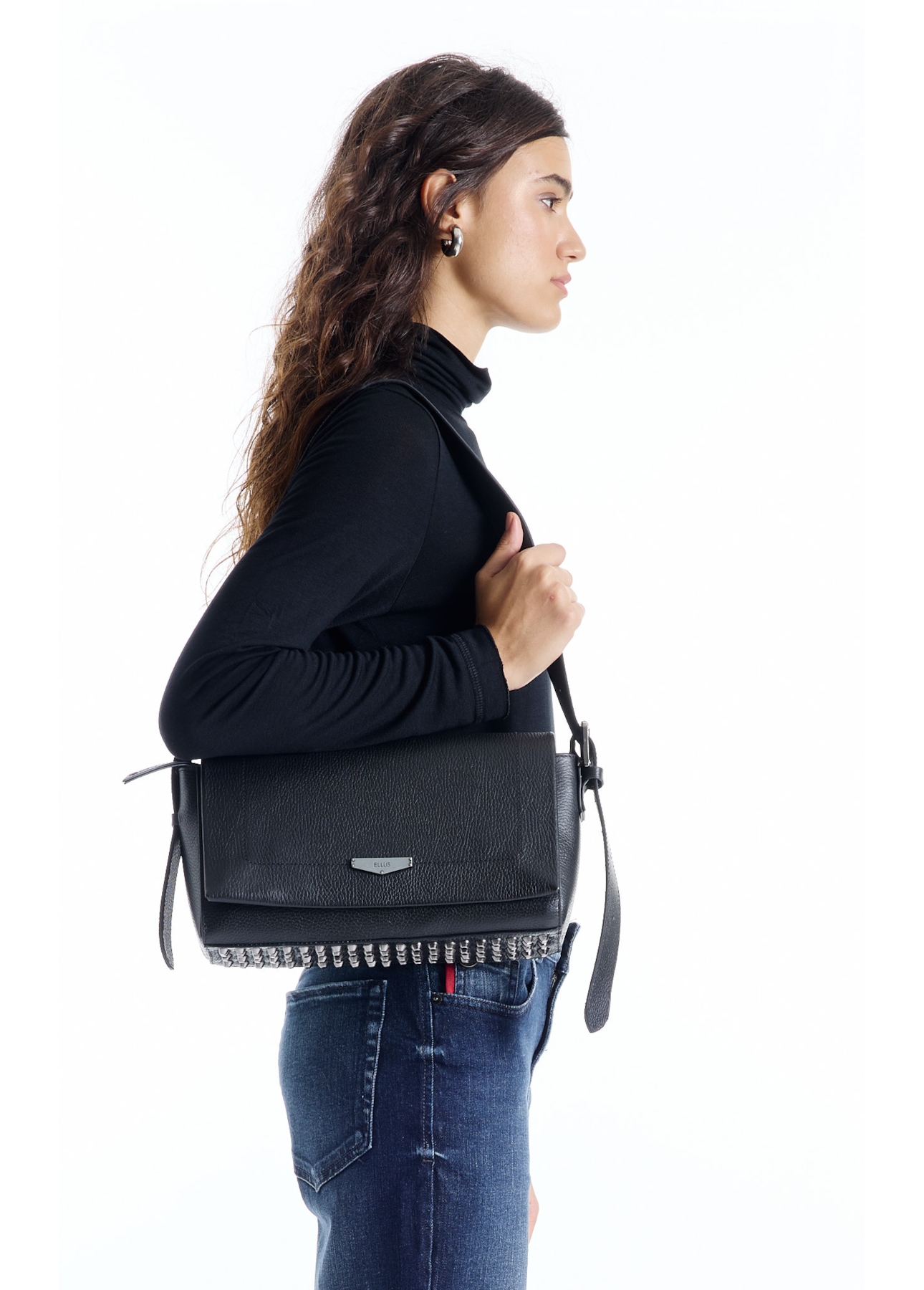 Bolsa Callie Leather Bag Preto