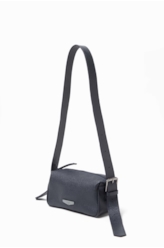 Bolsa Callie Leather Camera Dark Navy