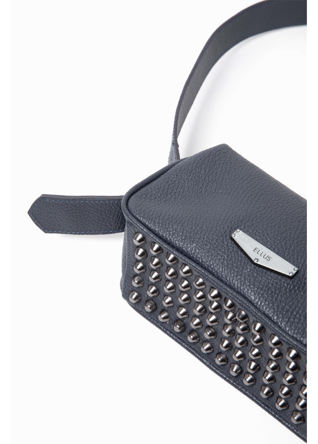 Bolsa Callie Leather Camera Dark Navy