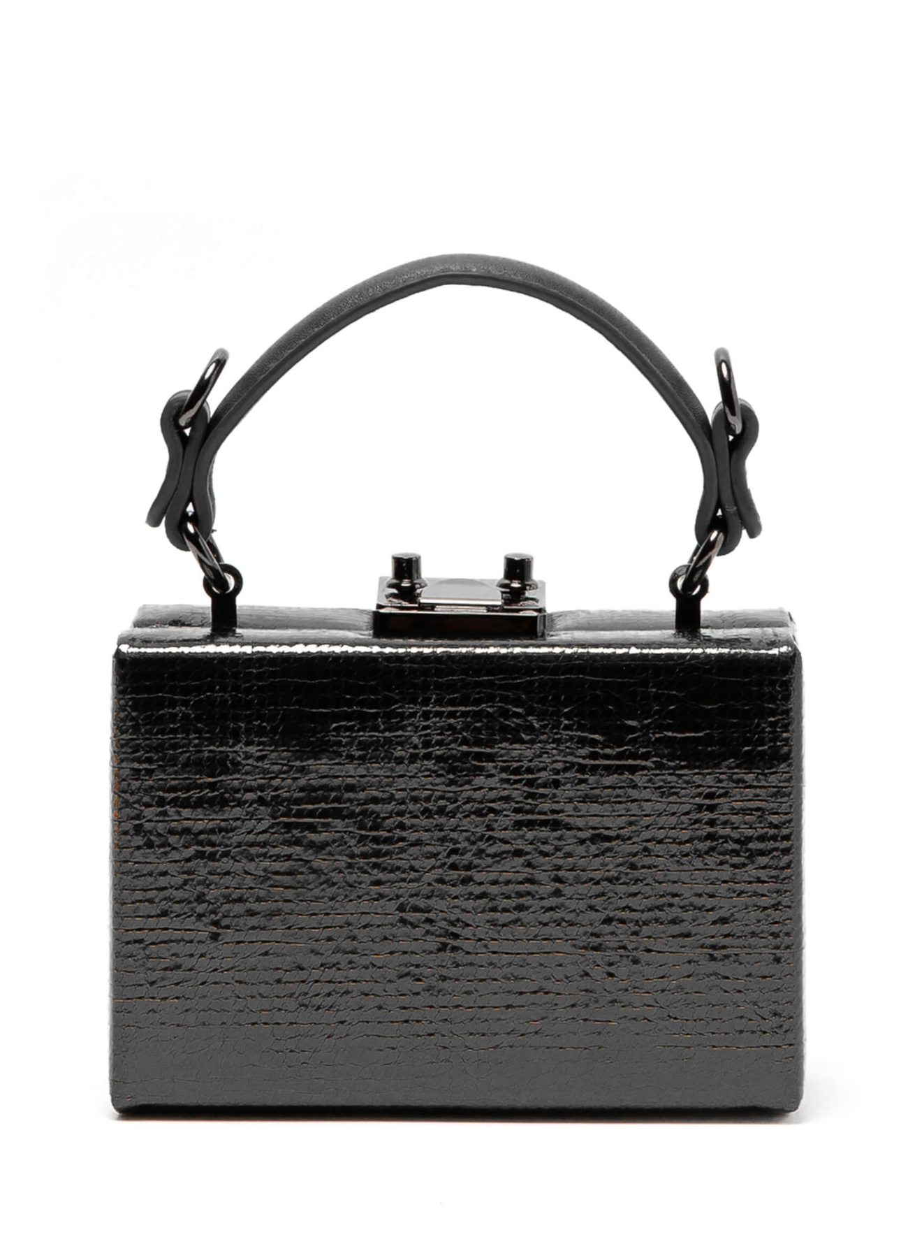 Bolsa Clutch Metal Detail Ellus Preto
