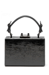 Bolsa Clutch Metal Detail Ellus Preto
