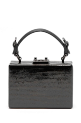 Bolsa Clutch Metal Detail Ellus Preto