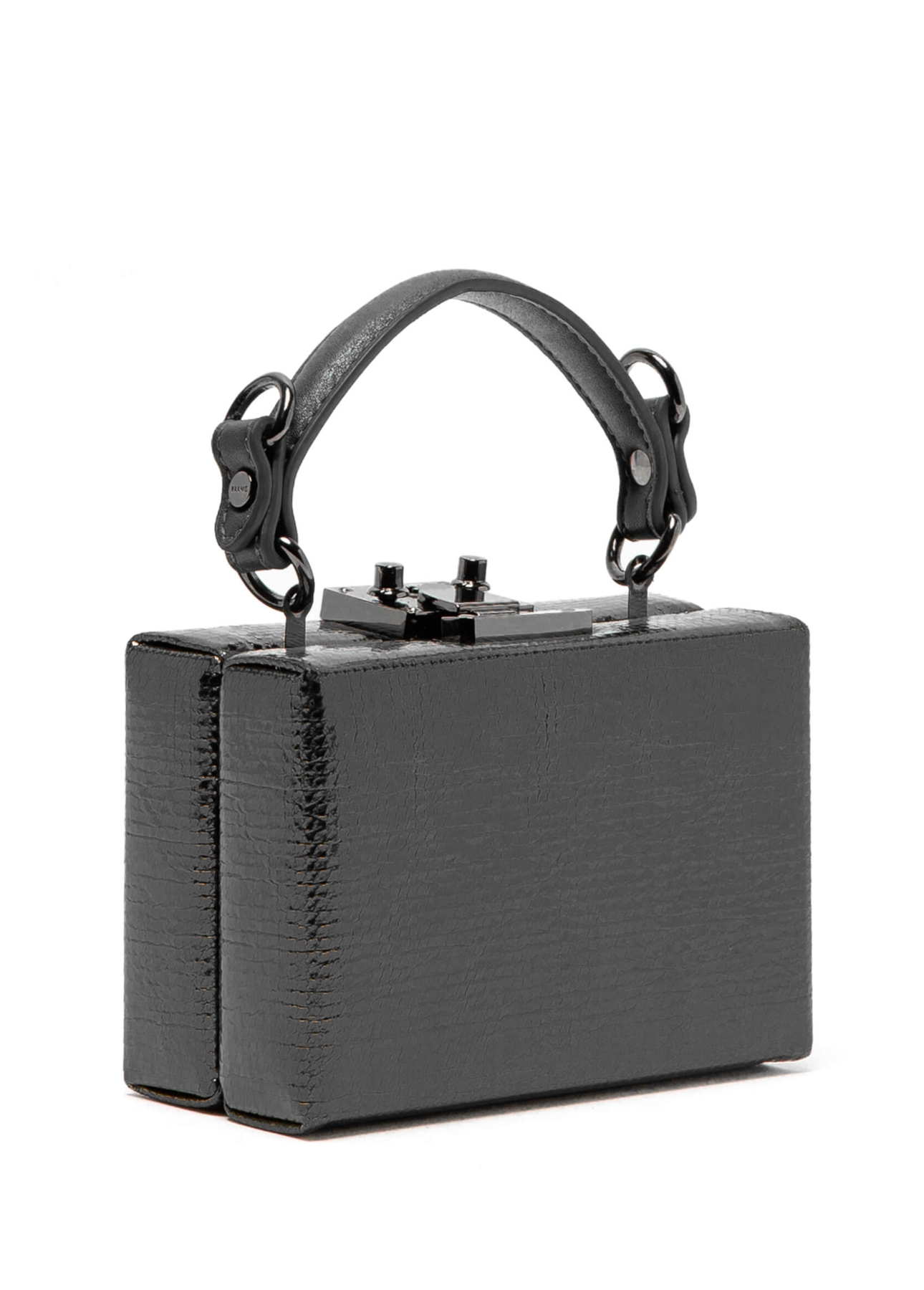 Bolsa Clutch Metal Detail Ellus Preto