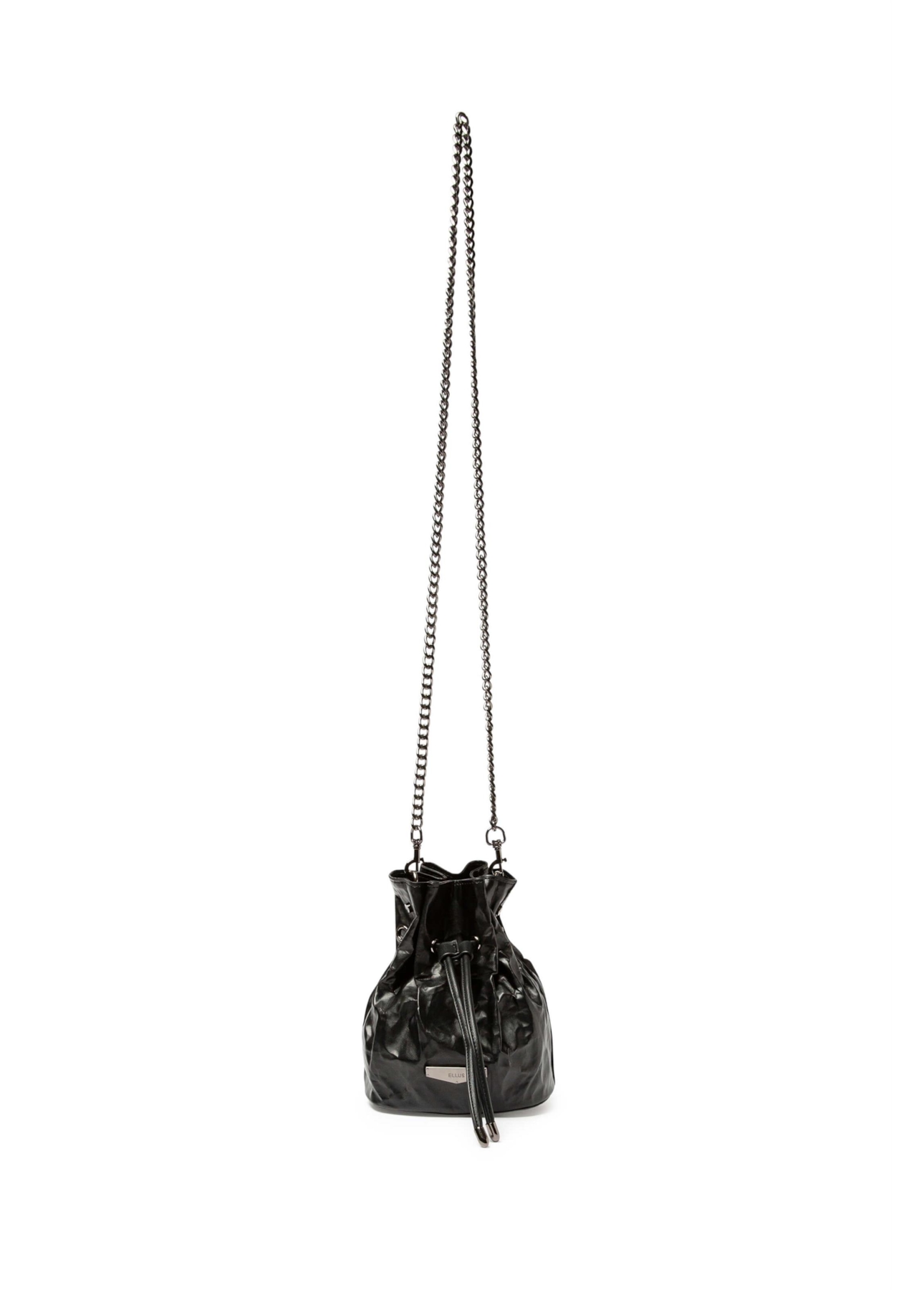 Bolsa Crossbody Bag Hera Techno Leather Ellus Preto