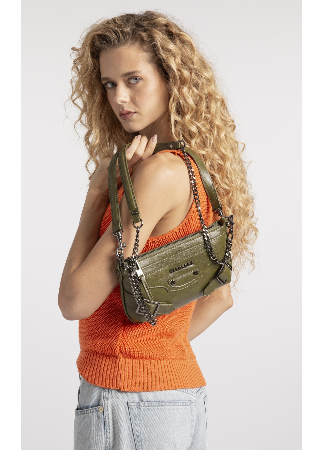 Bolsa Crossbody Kelsey Verde Militar