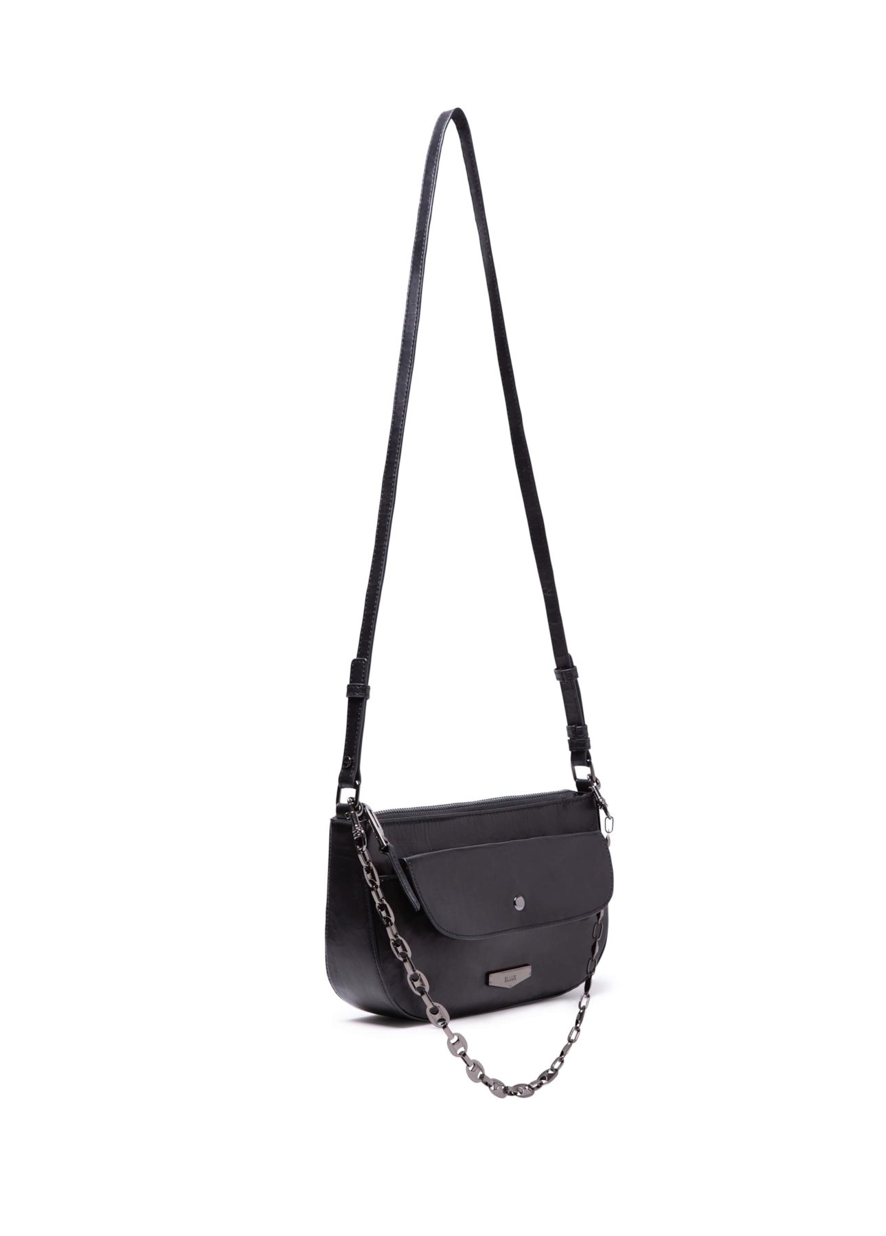 Bolsa Crossbody Lotus Techno Preto
