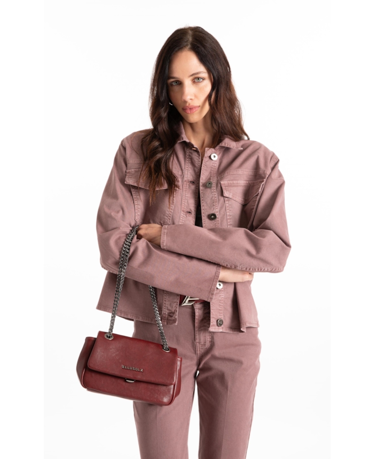 Bolsa Crossbody Millie Ellus Bordeaux