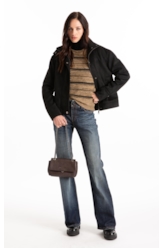 Bolsa Crossbody Millie Ellus Dark Brown