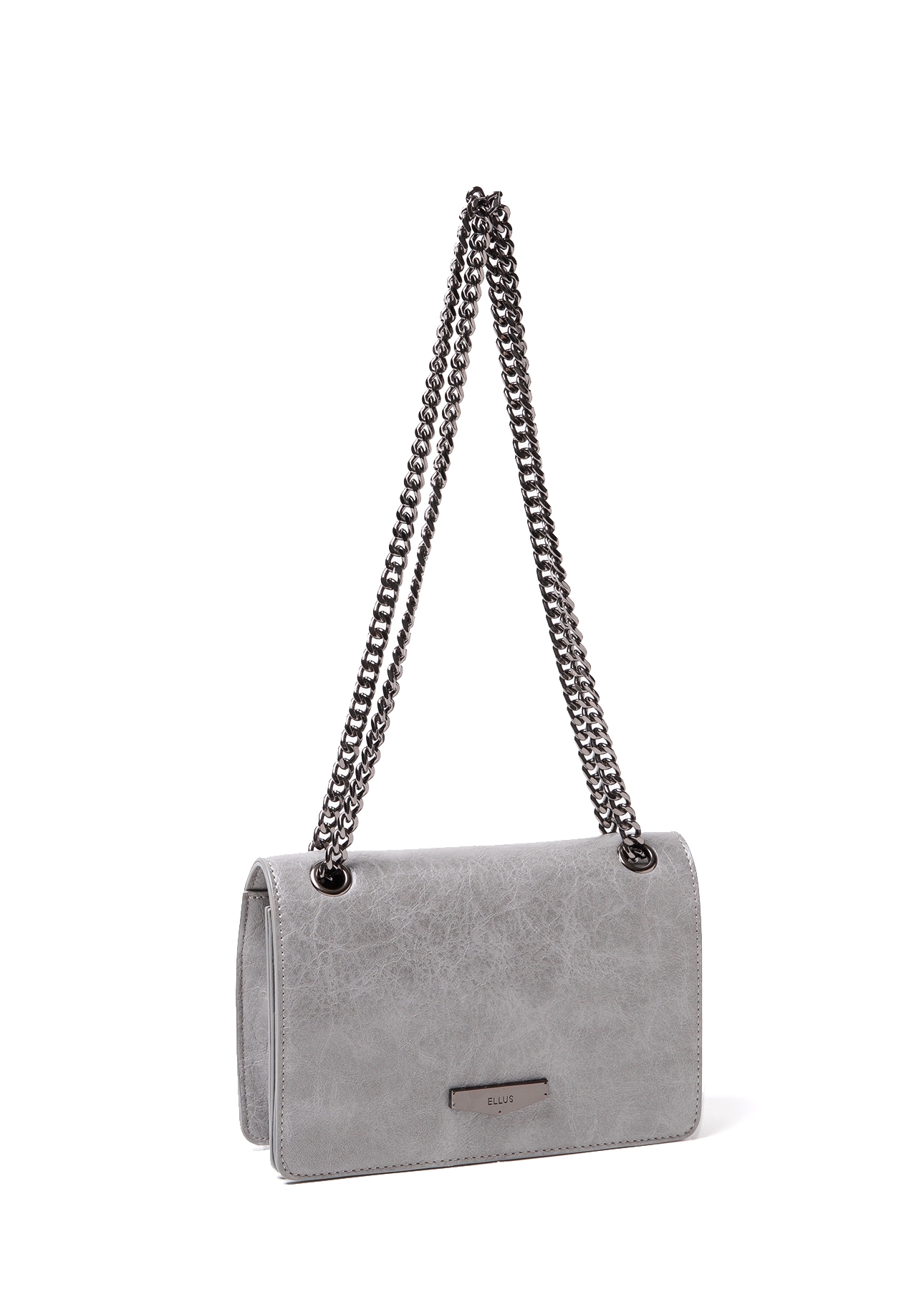 Bolsa Crossbody Steph Ellus Cinza Claro