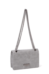 Bolsa Crossbody Steph Ellus Cinza Claro