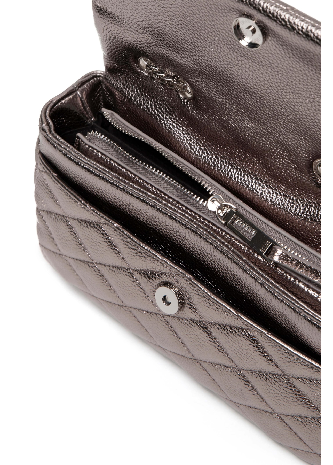 Bolsa Diana Crossbody Bag Ellus Silver Gray
