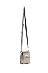 Bolsa Dna Crossbody Bag Silver Gray