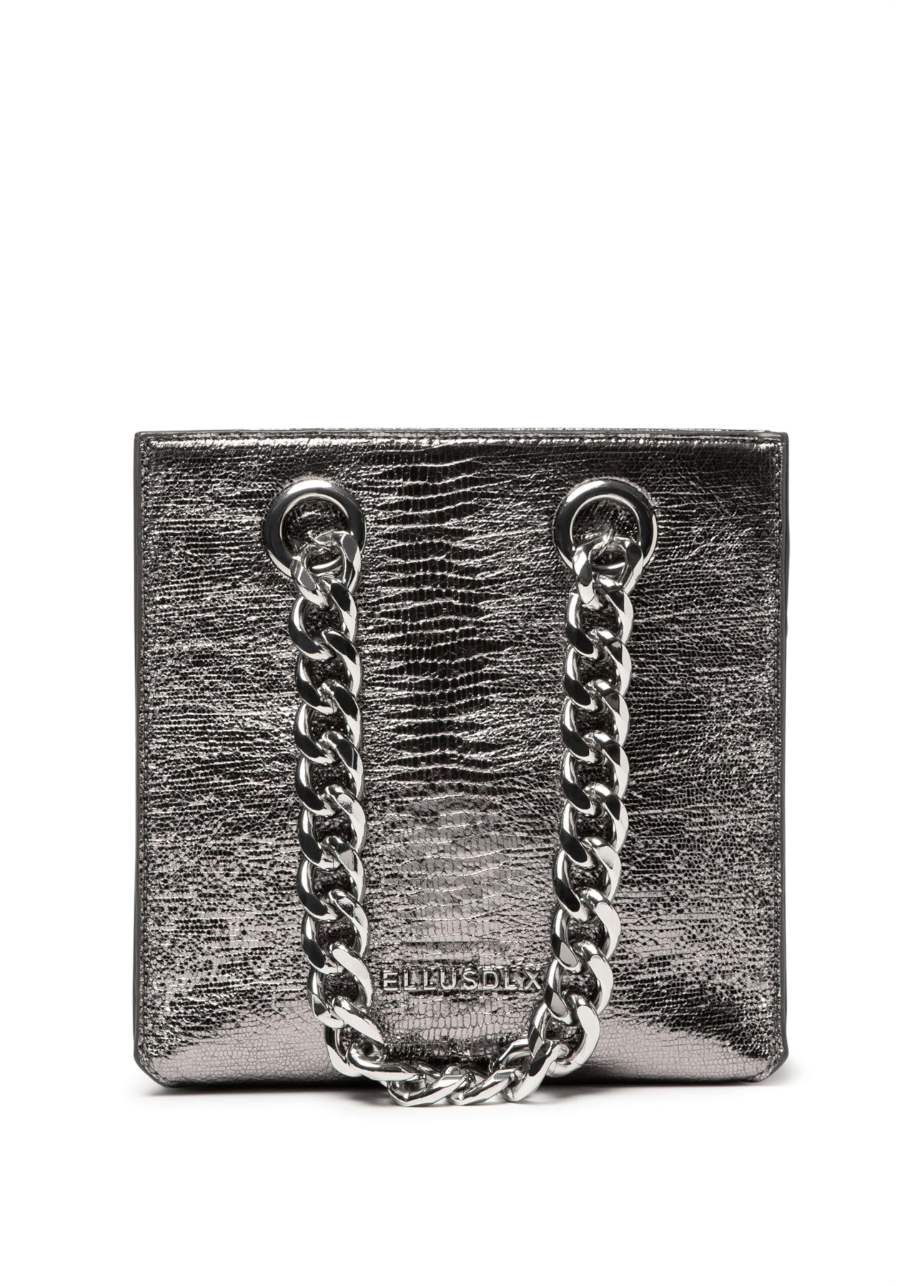 Bolsa Ellus Crossbody Bag Classic Chain Prata