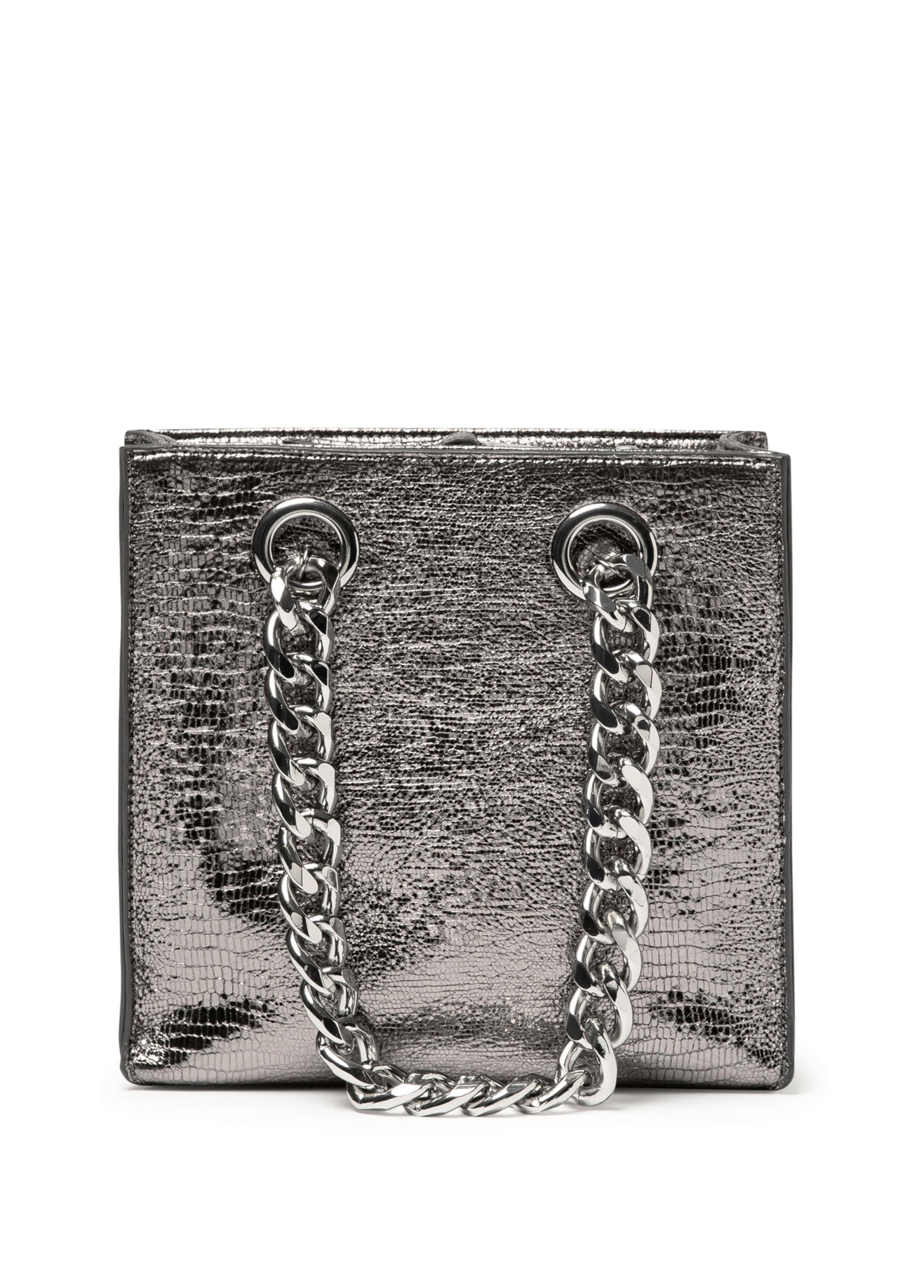 Bolsa Ellus Crossbody Bag Classic Chain Prata