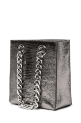 Bolsa Ellus Crossbody Bag Classic Chain Prata