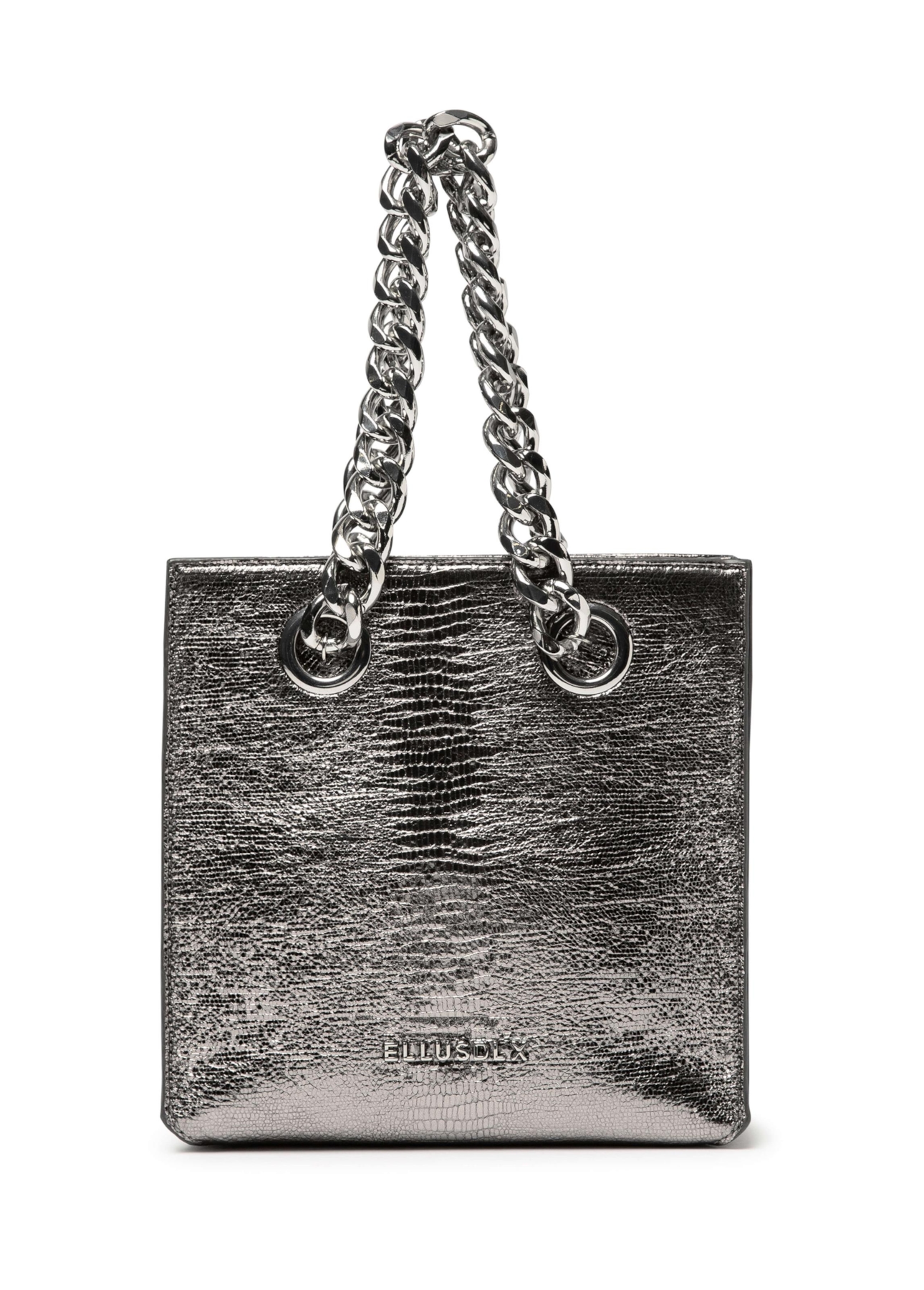 Bolsa Ellus Crossbody Bag Classic Chain Prata