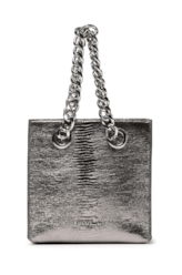 Bolsa Ellus Crossbody Bag Classic Chain Prata