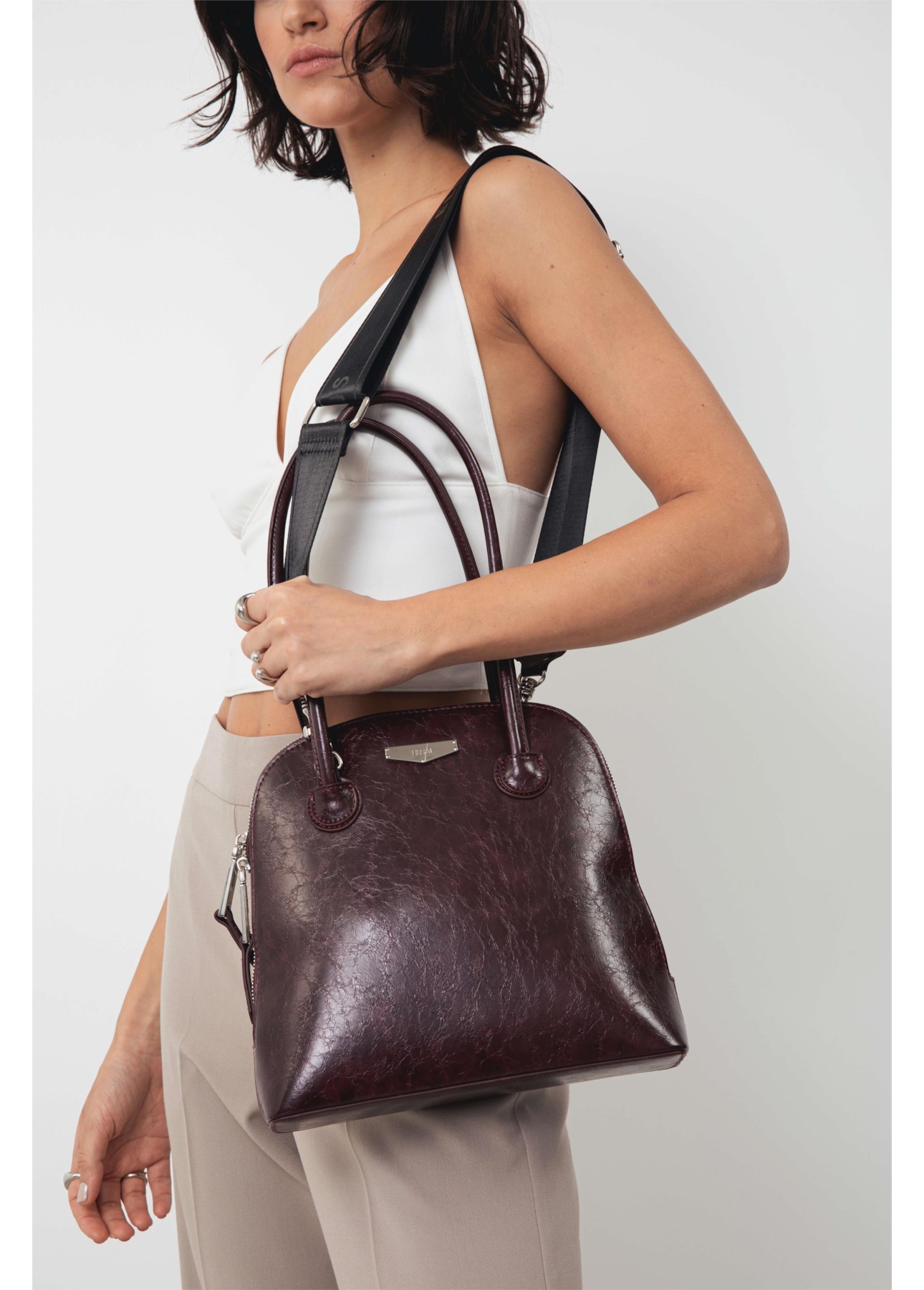 Bolsa Ellus Handbag Marion Bordeaux