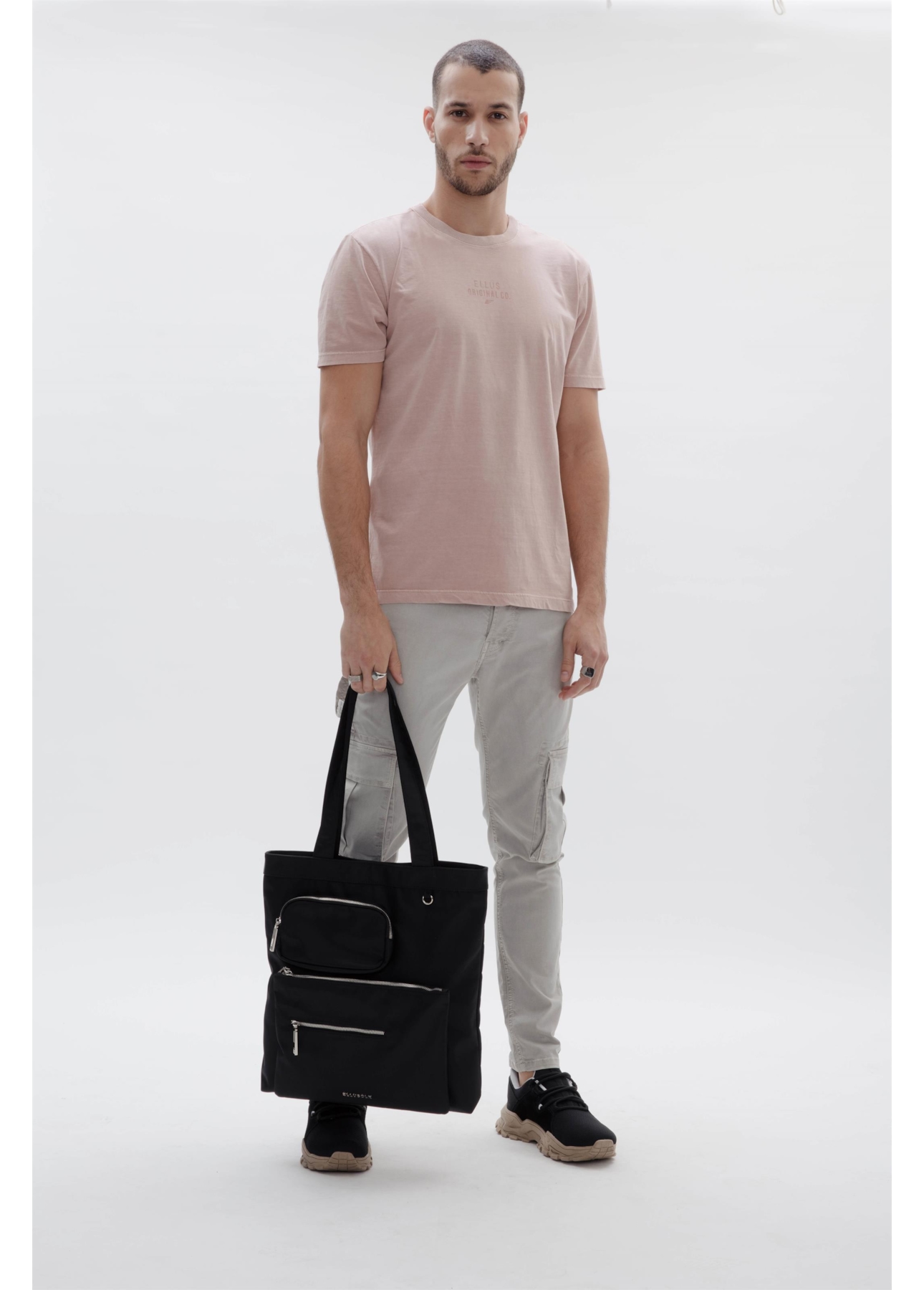 Bolsa Ellus Tote Bag Nylon Preto