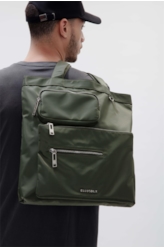 Bolsa Ellus Tote Bag Nylon Verde Militar