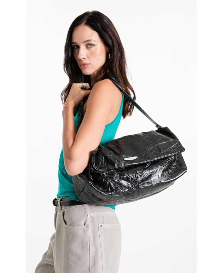 Bolsa Grande Evelyn Ellus Preto
