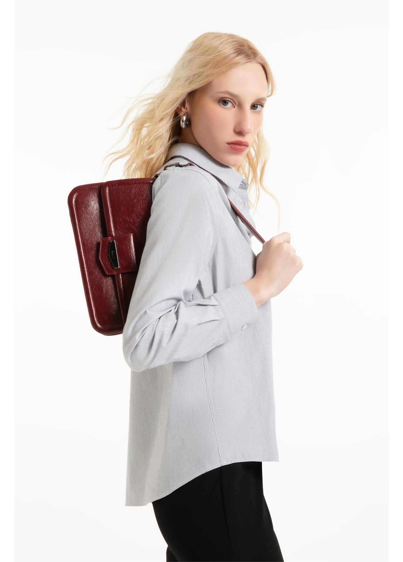 Bolsa Handbag Megan Bordeaux