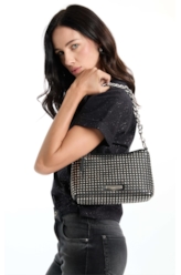 Bolsa Hobo Bag Hailey Ellus Preto